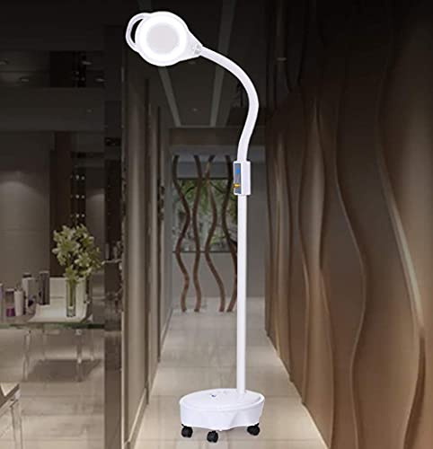 EHVYBDX Magnifier Magnifying Magnifier Lamp 360deg; Rotatable Floor Standing Magnifying Lamp with 8X Magnifying Glass Light Salon Spa Beauty Tattoo