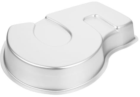iplusmile Teglia da Forno Numero 5 in Alluminio, Stampo Tortiera Numerata per Dolci Fai da Te, Strumento per Cottura Panetteria, Piccolo Utensile da Cucina per Pasticceria e Forno
