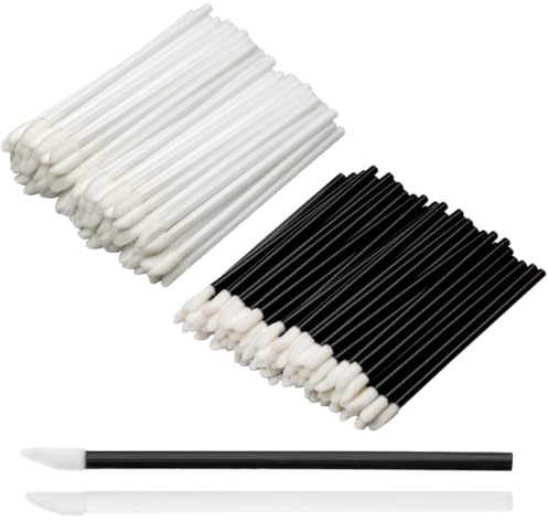 400 Pinceaux Lèvre Jetables, Pinceau de Maquillage pour Rouge à Lèvres Angulaires de 9 cm, Pinceaux pour Appliquer Le Rouge à Lèvres, Le Gloss et Le Correcteur, pour Le Maquillage Quotidien