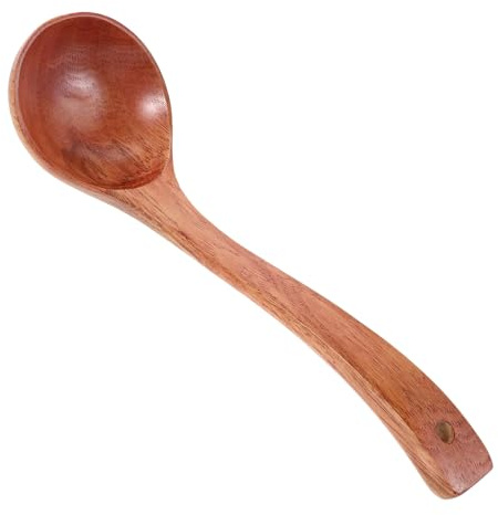 STAHAD Mestolo Grande in Legno Massello 30X92 CM Manico lungo Antiscivolo, Cucchiaio Multifunzionale per Noodles, Zuppe e Porridge, Utensile da Cucina per Preparazioni Casalinghe