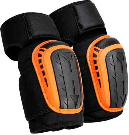 Vexnaro 1 Par Rodilleras de Trabajo, Rodilleras Profesionales con Ajustables Correas con Espuma y Almohadilla de Gel, Fácil Fijación, para Construcción, Jardinería, Alicatadores, Artesanos