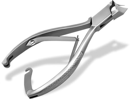 PROFI Fußpflege Kopfschneider 2 in 1 Nagelzange gebogen 14 cm Edelstahl 27 mm Schnitt