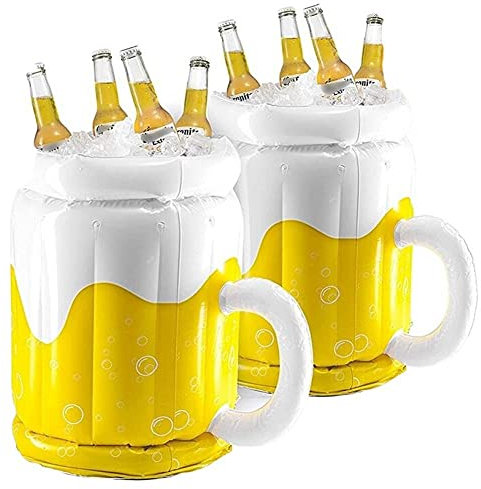 Bontannd 2pcs Inflable Compartimiento De La Cerveza, Cerveza De Refrigeración para Suministros Summer Beach Party Piscina