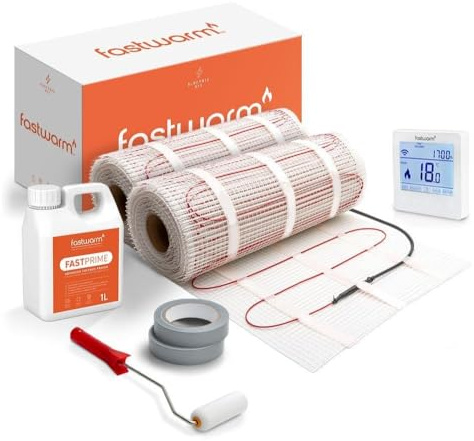 Fastwarm 200W Electric Underfloor Heating Sticky Mat Kit