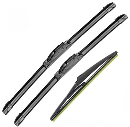 GoKoHe Front and Rear Windshield Wipers (pack of 3pcs) for 2001-2006 BMW Mini Cooper R53 R50 2007-2012 R56 2016-2022 F55 F56 Replacement For 18 + 19 Front Windscreen wiper and 10 Rear Wiper Blade