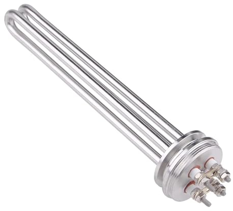 SUS304 1.5 ''élément Chauffant Électrique De Brassage De Thermoplongeur À Trois Pinces For La Chaleur De L'eau Liquide 2500 W/3500 W/4500 W (Color : Dark brown, Size : SINGLE PHASE_3.5KW)