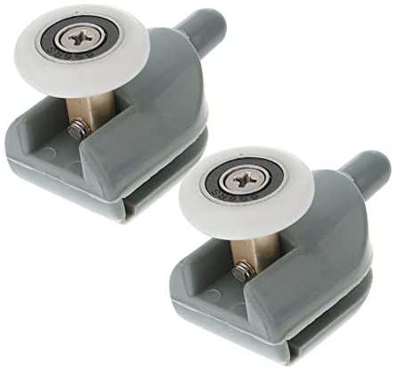 OSALADI 10pcs Shower Door Rollers Wheels Silent Sliding Door Parts for Bathroom Easy Install