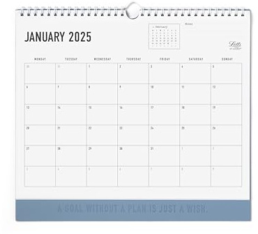 Letts of London Conscious Wandkalender 2025 - Ozean