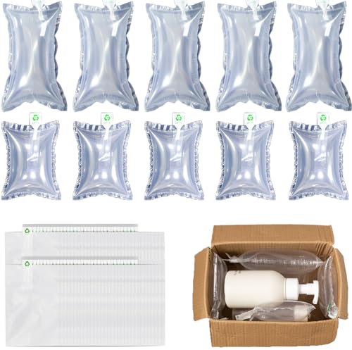 Lsydgn 200 Stück Luftpolsterkissen Füllmaterial Luftkissen Füllmaterial Polstermaterial Für Pakete Luftpolster Für Transportverpackungen Lufttaschen Polstermaterial Stoßfest Für Keine Öffnungsfülung