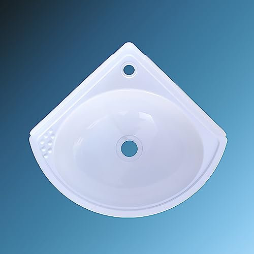 Mini lavabo in plastica per montaggio a parete per piccoli spazi lavanderia vasca e lavandino del bagno RV (colore: A)