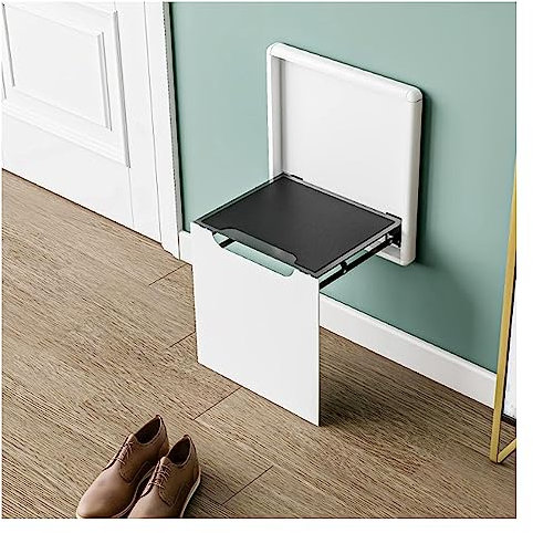 Asiento de ducha plegable montado en la pared para baño, taburete plegable para puerta de entrada del hogar