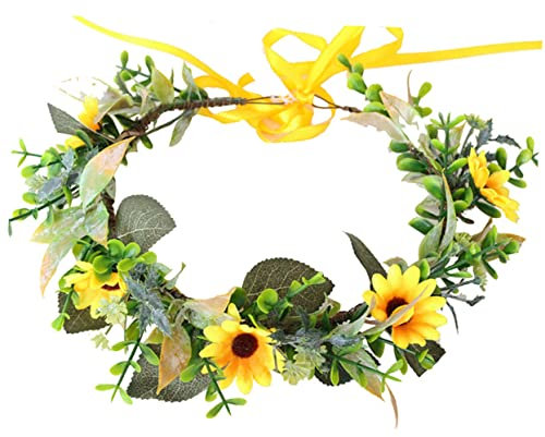 MUSISALY Blumenkranz Für Haare Blumenstirnband Aus Künstlichen Blumen Leicht Und Angenehm Zu Tragen Für Party Fotos Und Hochzeit