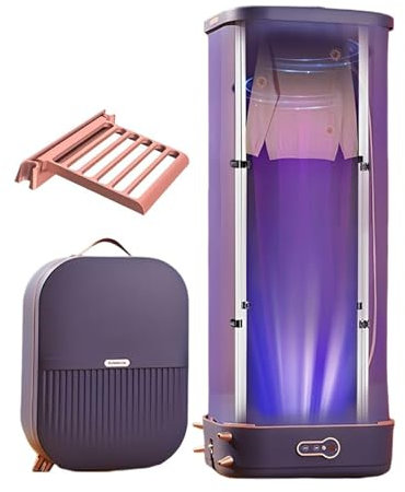 Tendedero portátil con calefacción de 800 W, secador de ropa eléctrico plegable para interiores, tendedero de aire caliente plegable, temporizador de 0 a 180 min, carga máxima de 10 kg, mini secador