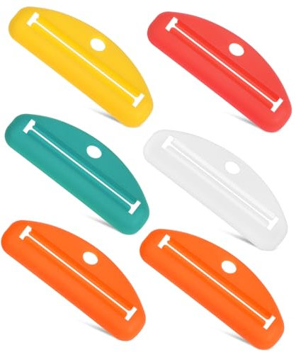 TOBBOMEY 6stücke Zahnpasta Tube Squeezer Zahnpastaquetcher Tubenquetscher-werkzeug Für Zahnpastaextraktion Mehrzweck Manuelle Rohr Quetschen Werkzeug Zahnpastatubenspender Pigmenttubenquets