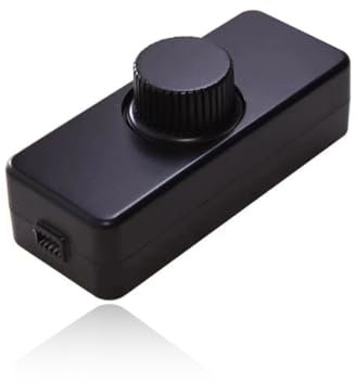 Dimmer per Luce, Dimmerabile Interruttore Dimmer Rotativo Nessun rumore, Regolatore Dimmer per 220-240V Dimmerabile All'infinito, per Lampade Dimmerabili, Lampade da Tavolo, Lampade da Terra, nero