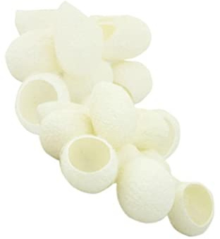 Mikinona 200 Stück Naturseidenkugeln aus Seide für Gesicht mit Einfacher Anwendung zur Mitesserentfernung und Sanftem Hautpflege Peeling für Tägliche Gesichtsreinigung