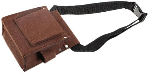 Hoement Compact Portable Tool Belt Pouch for Construction Durable Small Tool Bag with Pocket Design for Carpenters Easy to Carry and Store Various Tools and Nails