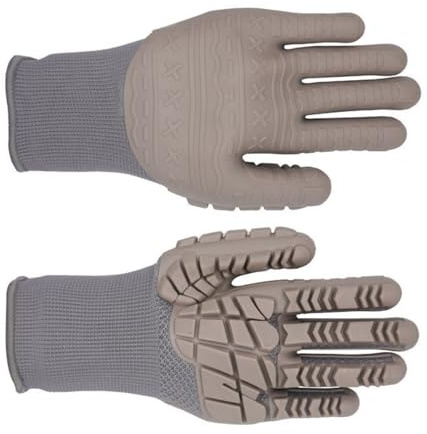 Qcbuegof 1 paire de gants anti-perforation, anti-vibrations, résistants aux chocs, gants de sécurité pour l'extérieur, le travail, les coupes, gants de protection pour les mains