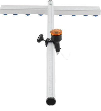 Yidubid 60-90cm En Forma De T Herramienta para Cortar Vidrio, Control Automático De Engrase, Aleación De Aluminio En Forma De T Cortador De Vidrio para 3-12mm Vidrio GruesoSilver,60cm
