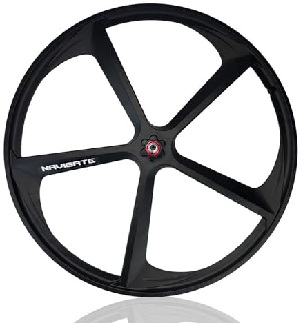 700C Fixed Gear Fahrrad-Laufradsatz 5 Speichen Magnesiumlegierung Bahnrad-Laufrad V-Bremse Fahrrad Vorder- Und Hinterrad 100/120mm Naben Für Single Speed