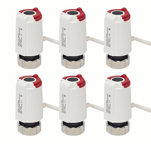Stellantrieb Fussbodenheizung 230v M30x1,5 NC (stromlos geschlossen), Stellmotor für Fußbodenheizung, Fußbodenheizung Ventil für nahezu jeden Heizkreisverteiler(6)
