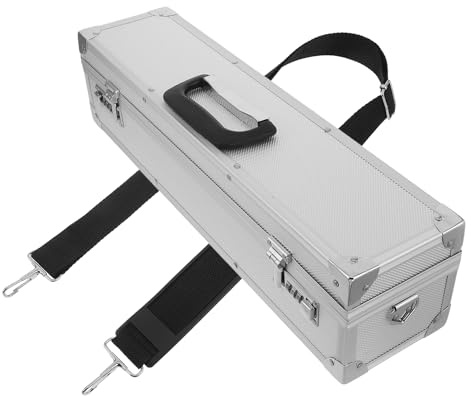 DIYEAH Estuche para Cuchillos de Chef Profesional de Aluminio con 8 Ranuras, Cerradura de Combinación y Revestimiento Protector de Espuma, Organizador Portátil para Cocina