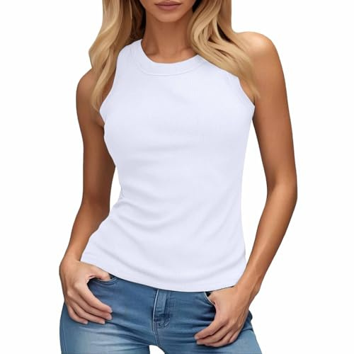 Top con sujetador integrado push up espalda descubierta camisetas sin aros tallas grandes deporte espaguetis top sujetador camisa mujer con copas ocio cuello halter deporte top top sin mangas verano