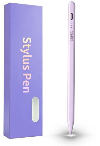 Stylet pour Samsung Galaxy Tab A11+Plus/A11/A9+/A9, Stylet Numérique pour Tablettes Android, Précis sans Retard, Allumage/Éteignage à Un Clic,Longue Durée de Vie de Batterie (Violet)