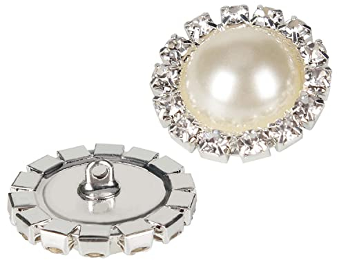 20 Stücke Strass Perle Knopf Kristall Perlen Strass Blume Brautstrauß für Schmuckherstellung Hochzeitsdekoration