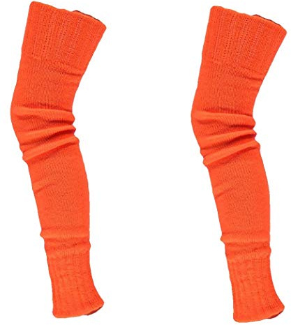 krautwear® Damen Beinwärmer Stulpen Legwarmers Overknees gestrickte Strümpfe 80er Jahre 1980er Jahre
