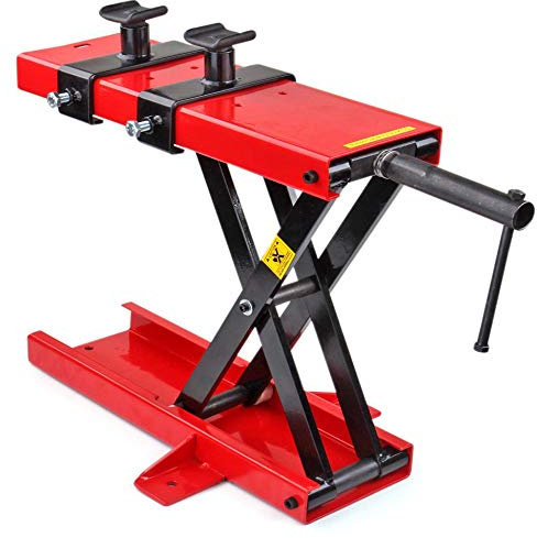 JOMAFA Elevador de motos 500 kilos soporte sistema tijera con agarre al chasis