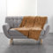 Douceur d'Intérieur suavidad Interior, Plaid (125 x 150 cm) Flanou Camel, Franela
