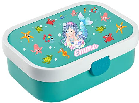 Ferocity Scatola per pranzo Contenitore per alimenti in plastica Scatola Box Portamerenda Sirena [087]