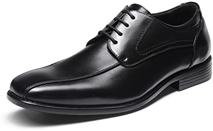Bruno Marc Herren Anzugschuhe Klassischer Schnürhalbschuhe Businessschuhe Derby Oxfordschuhe,Size 43,Schwarz,DP03-E