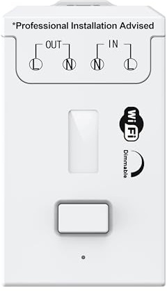 ECO-NEWLEAF DIY Tuya WiFi Smart Dimmer-Schaltermodul, kabellose Fernbedienung, Smart Life Tuya App, Alexa Google Home Voice kompatibel