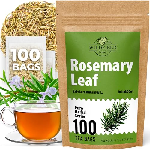 100 Bags Rosemary Tea Herbal Tea (Salvia Rosmarinus) - 100 Count 1.5g Bags Rosemary Herb Te De Romero