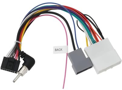 YINETTECH 1 Stück 20-poliger Android-Autoradio-Kabelbaumadapter 16-poliges ISO-Stereokabel mit Antennenstecker Kompatibel mit Nissan Sunny 2012-2016 Kompatibel mit Nissan Sylphy 2012-2016