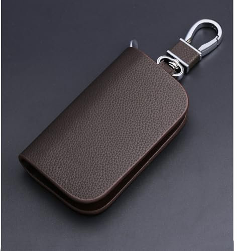 LIMIMIKAIXIN Car Key Bag for Jaguar E-Pace/F-Pace/I-Pace/F-Type, Leather Fob Case Protector Cover Holder Wallet Keys Cases Shell Remote Keychain Dustproof Bags Trims,No window-B