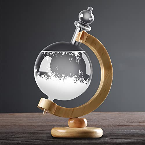 ZONJIE Verre tempête pour prévisions météorologiques - Verre tempête sphérique en cristal pour prévisions météorologiques - Cadeau créatif pour le bureau, la décoration de la maison