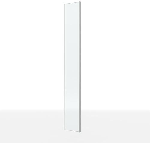 Panel lateral 40 x 200 cm con vidrio transparente 8 mm | Extensión para ducha Walk-In | Perfil rotativo 180°