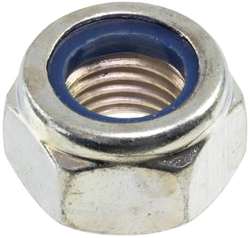 AERZETIX - Satz mit 15 Sicherungsmuttern M12x1.5mm Sechskant mit reduziertem Gewinde - aus verzinktem Stahl - Farbe Silber - Montagebefestigung für allgemeine Zwecke