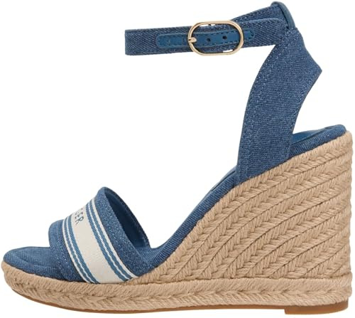 Tommy Hilfiger High Wedge Espad Webbing Fw0fw09342 Espadrillas ZeppaDonna