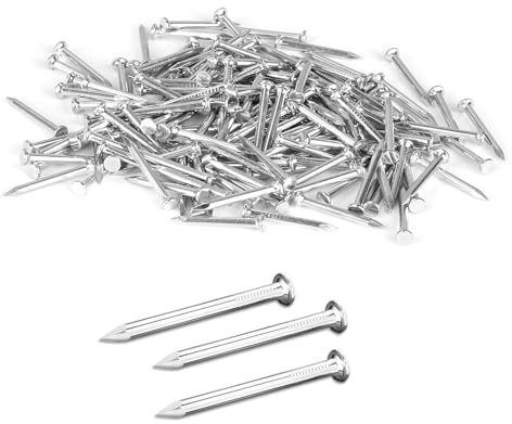 200 Stück Nägel, 20mm Stahlnägel Beton, Kleine Nägel für Betonwände Versilbertes Zink, Betonnägel, Nagel Holzarbeiten Ziegelstein für Wände, Holz, Möbel