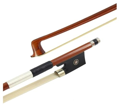 violinbogen Handgefertigter Geigenbogen 4/4 Größe Professionelles Zubehör Ebenholzfrosch(3/4)