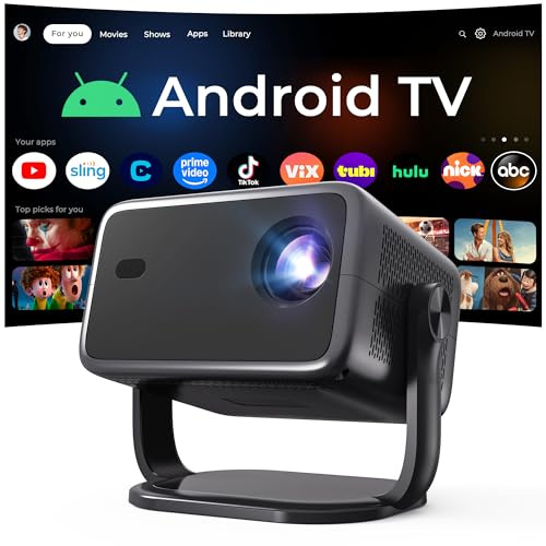 Proyector Inteligente 1080P Nativo 800 ANSI, Android 14, Soporta 4K