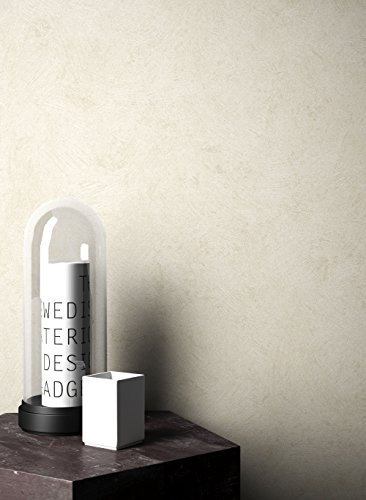 NEWROOM Papel pintado barroco beige vellóntapete Uni Bauhaus Putz Beton Stein hermoso diseño moderno 3d mirada , incluyendo papel tapiz guía