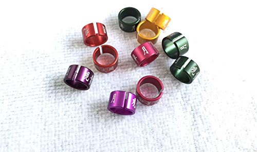 100pcs Open Closed Metal Bird Rings 2mm-14mm Parrot Leg Bands Pigeon Chicks Bantam Poultry (Clip Aluminium Rings)