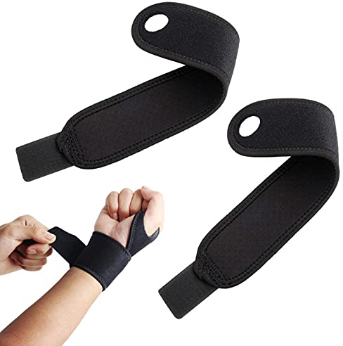 Handgelenk-Kompressionsband, Handgelenkbandage mit Daumenstütze, verstellbar, zur Linderung von Arthritis, Handgelenken, Armschmerzen, Schutz für rechte und linke Hand, 2 Stück