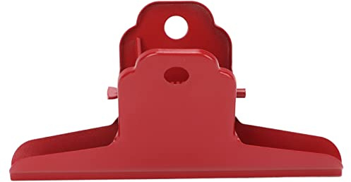 Tnfeeon Clip per Raccoglitore in Metallo, Clip per Bulldog di Grandi Dimensioni, Clip per Cardini, Fermasoldi per Documenti, per Foto, Mappe, Disegni(Rosso)