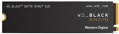 WESTERN DIGITAL Hard Drives Brand Model Black SSD 2TB SN770 NvMe WDBBDL0020BNC-WRSN